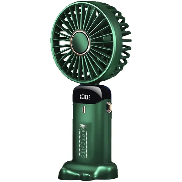 Rechargeable Digital Display Folding USB Fan