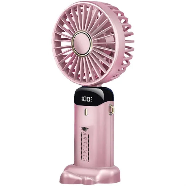 Rechargeable Digital Display Folding USB Fan