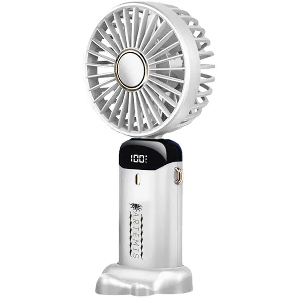 Rechargeable Digital Display Folding USB Fan