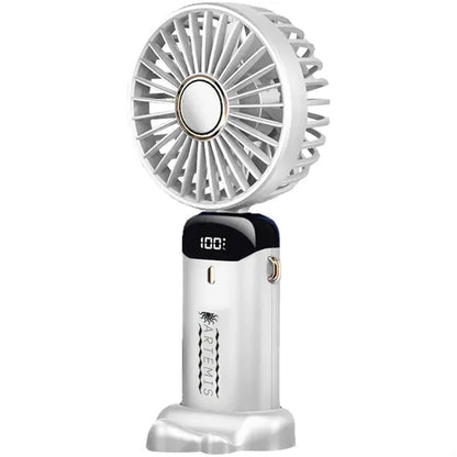 Rechargeable Digital Display Folding USB Fan