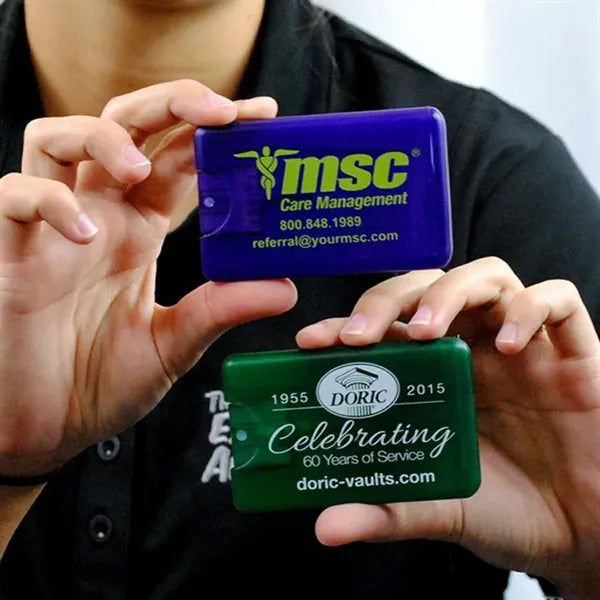Credit Card Style Antibacterial Hand Sanitizer