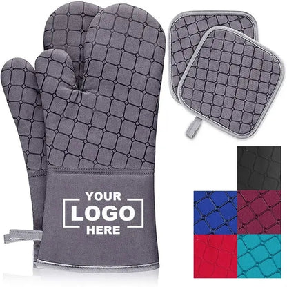 Oven Mittens With Hanging Hole
