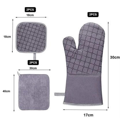 Oven Mittens With Hanging Hole
