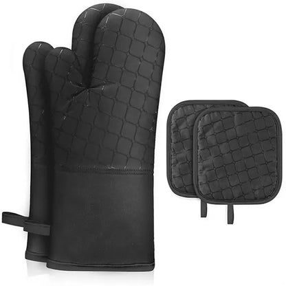 Oven Mittens With Hanging Hole