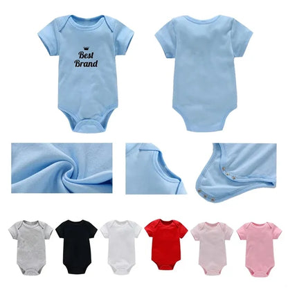 Unisex Solid Bodysuits 100% Cotton