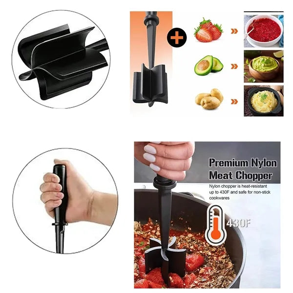 Hand-Held Meat Masher Mixer