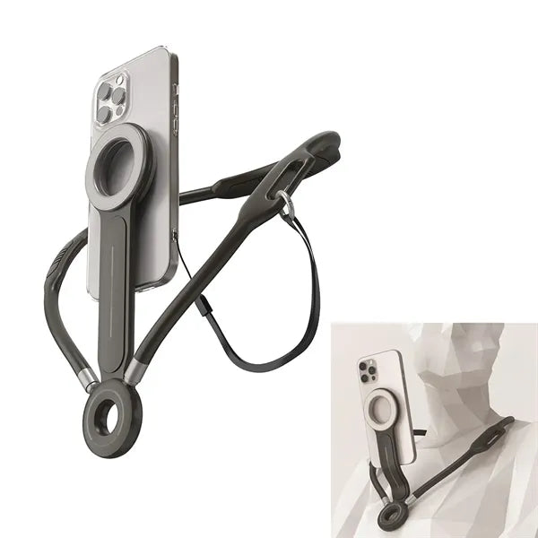 Neck Hanging Magnetic Phone Stand 3 in 1  Wireless Charging