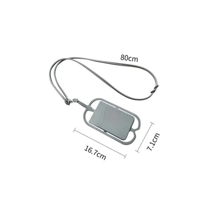Silicone Lanyard With Phone Holder & Wallet
