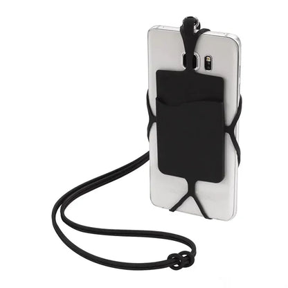 Silicone Lanyard With Phone Holder & Wallet