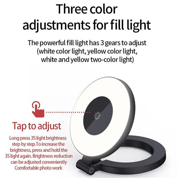 Magnetic Phone Camera Photography Folding Fill LED Light