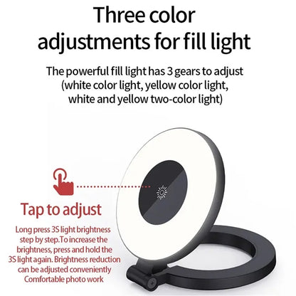 Magnetic Phone Camera Photography Folding Fill LED Light