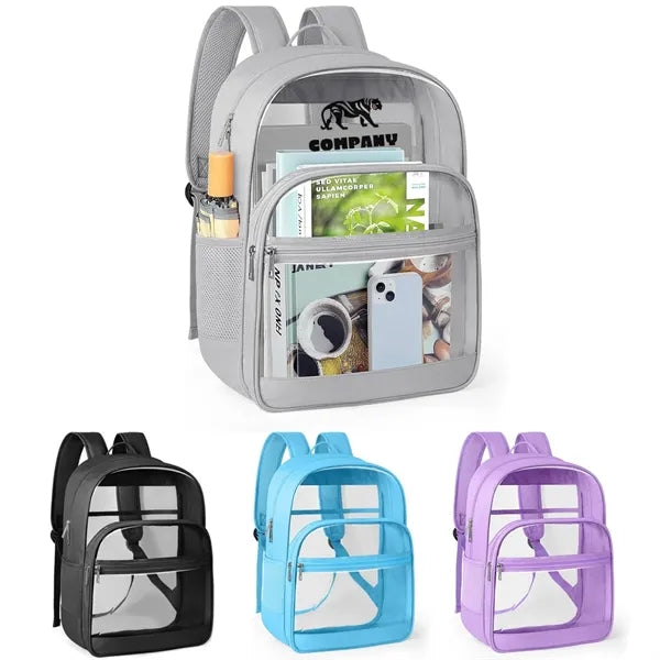 PVC Transparent School Backpack
