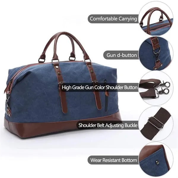 Canvas Travel Duffel Luggage Bag