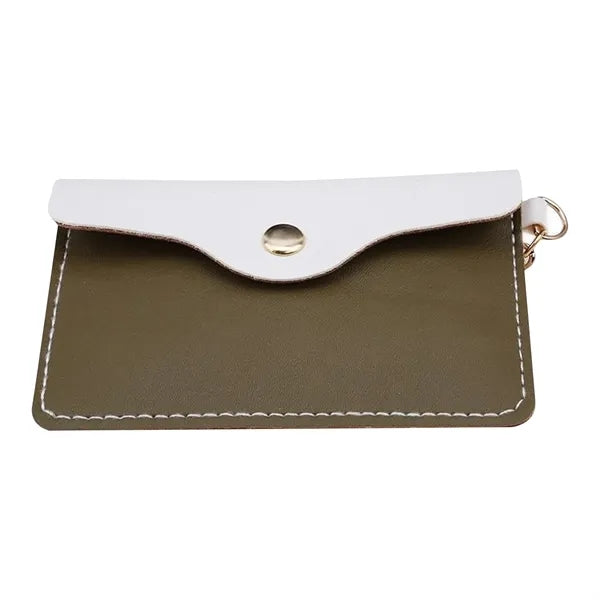 Leather Mini Coin Purse with Key Ring