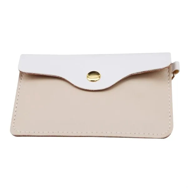 Leather Mini Coin Purse with Key Ring