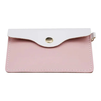 Leather Mini Coin Purse with Key Ring