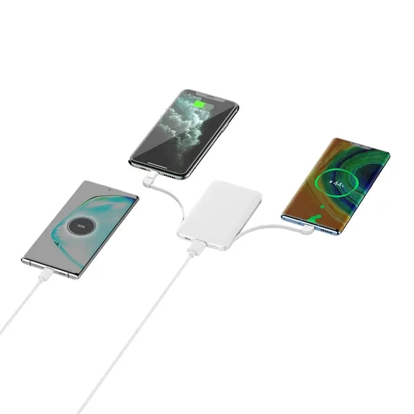 5000mAh Portable Charger Built in Cables