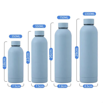 Stainless Steel Travel Mug Black Flask Thermal  Bottle
