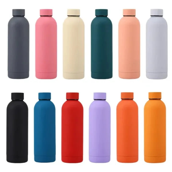 Stainless Steel Travel Mug Black Flask Thermal  Bottle