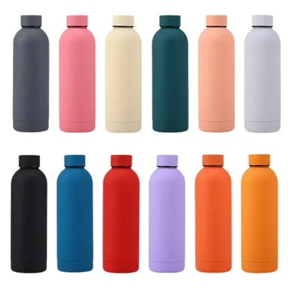 Stainless Steel Travel Mug Black Flask Thermal  Bottle