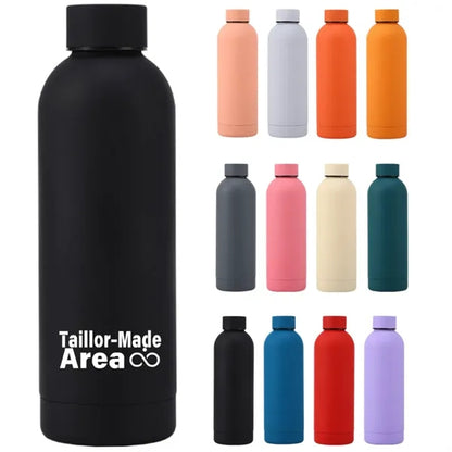 Stainless Steel Travel Mug Black Flask Thermal  Bottle