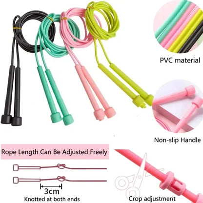 PVC Adjustable Jump Ropes Skipping Fitness