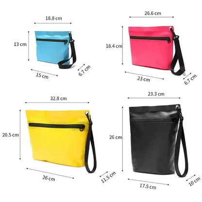 Waterproof Zipper Pouch Storage Black Gear Tote Bag