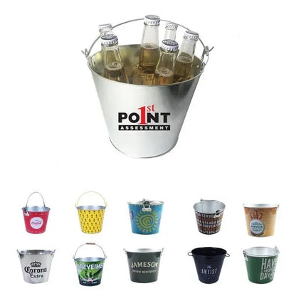 5Qt Galvanized Metal Buckets With Handle