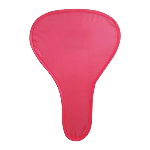 Foldable Nylon Hand Fan W/ Pouch