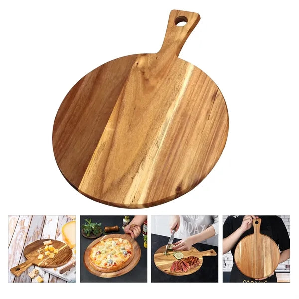 12" Cutting Board Wooden Pizza