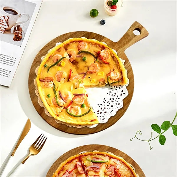 12" Cutting Board Wooden Pizza