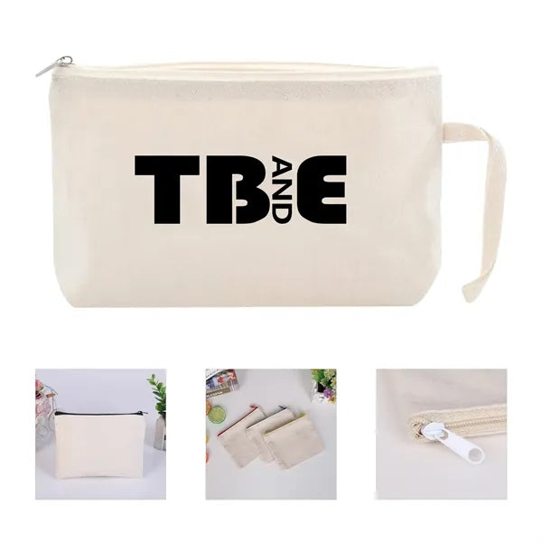 10Oz Durable Canvas Pencil Bag with Handle