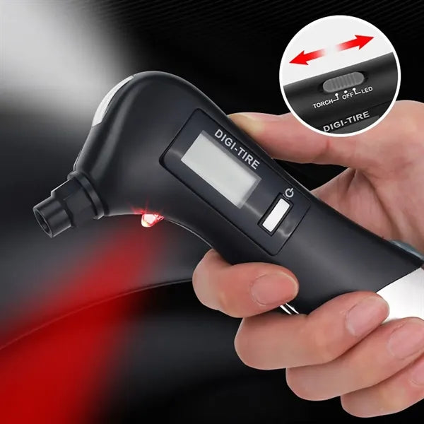 Safety Hammer Multi Tool W/Digital Tire Gauge