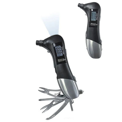 Safety Hammer Multi Tool W/Digital Tire Gauge