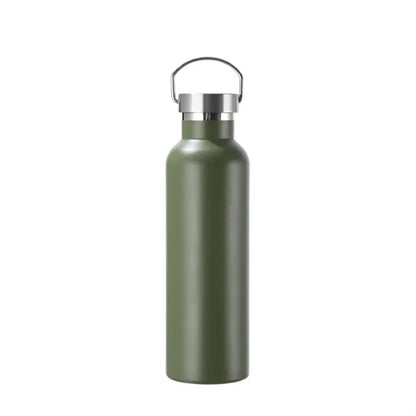 750ml double wall stainless steel bottle bamboo lid