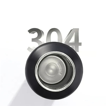 750ml double wall stainless steel bottle bamboo lid