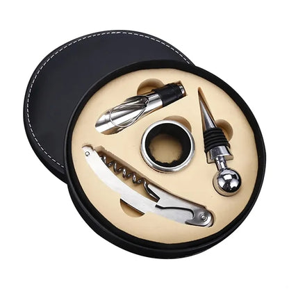 Leather Wine Opener Accessories Gift Set