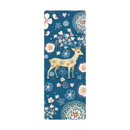 Full Color 72"x24" TPE Non Slip Yoga Mat w/ Bag