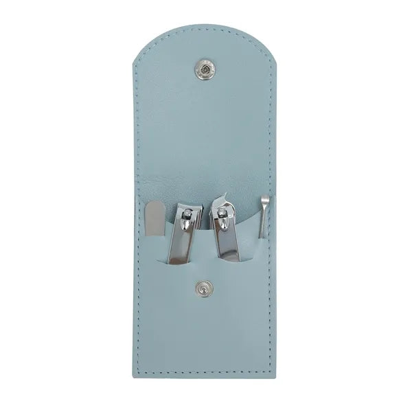 4Pcs Nail Scissors Manicure Set With Pu Leather