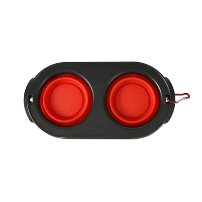 Dual Foldable Dog Bowl