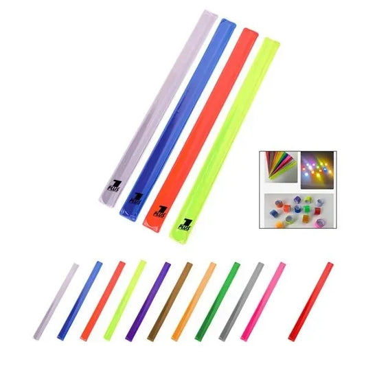 Pvc Safety Reflective Slap Bracelet