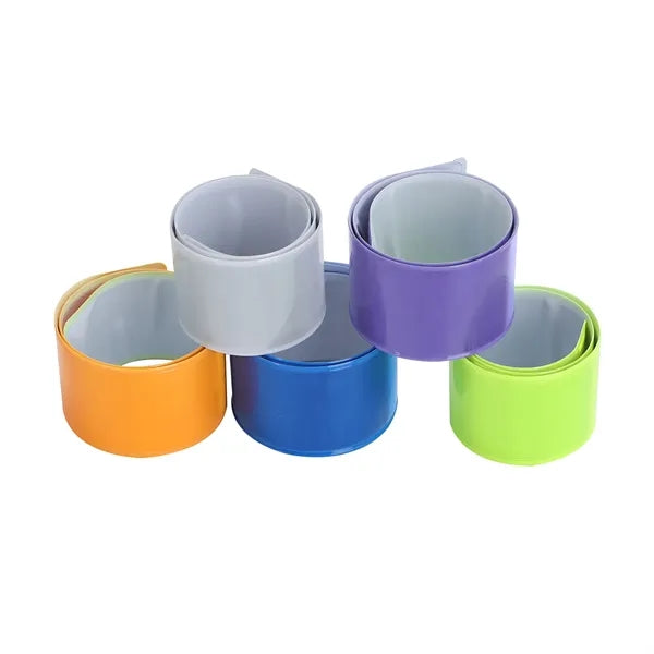 Pvc Safety Reflective Slap Bracelet