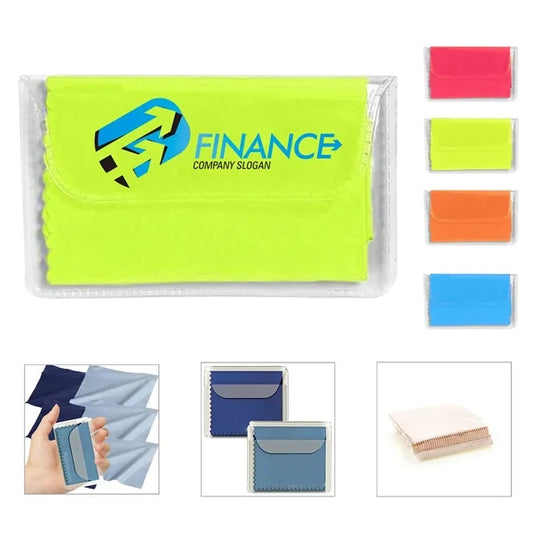 Microfiber Cleaner Cloth In Vinyl Pouch