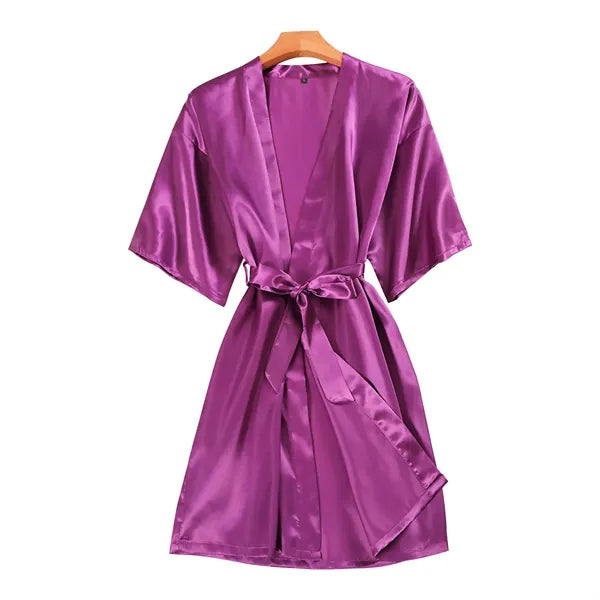 Women Silky Robes