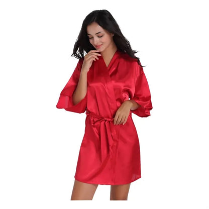 Women Silky Robes