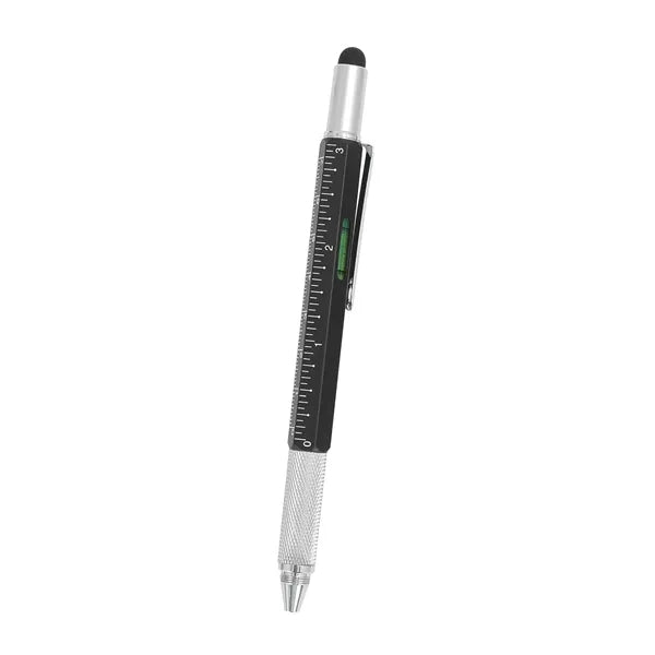 Metal six in one multifunctional tool pen