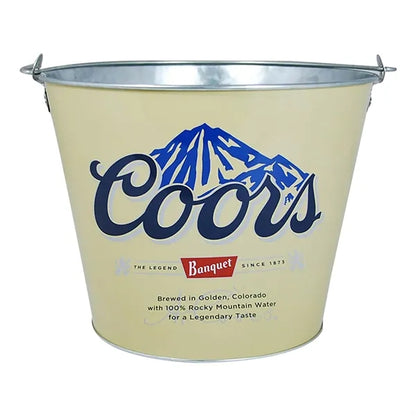 Custom 5 QT Galvanized Metal Ice Bucket/ Beer