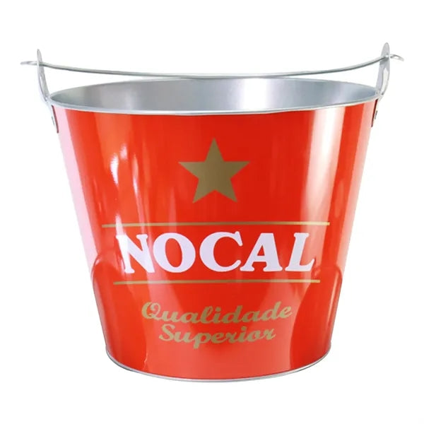 Custom 5 QT Galvanized Metal Ice Bucket/ Beer