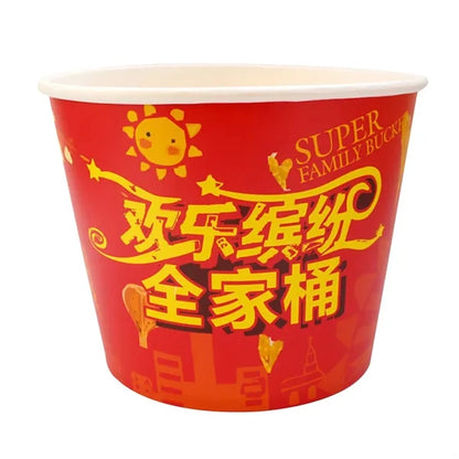 Custom 150 oz Fried Chicken Paper Bucket