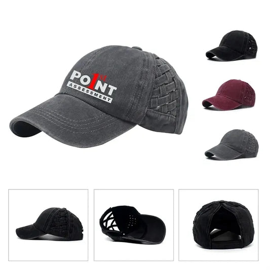 Washed Cotton Ladies' Ponytail Cap
